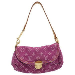 Louis Vuitton Monogram Denim Pleaty Semi Shoulder Bag